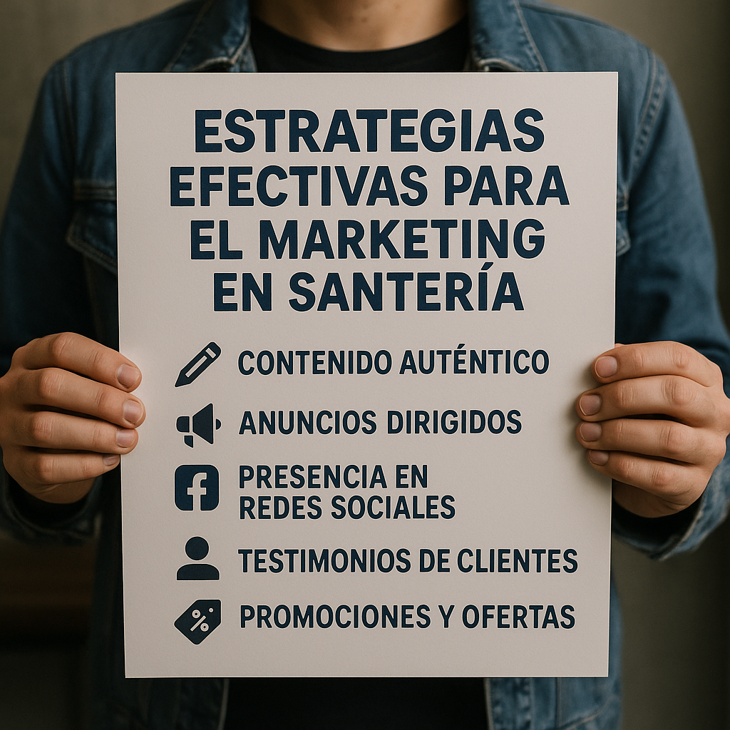 Estrategias efectivas para el marketing en santería